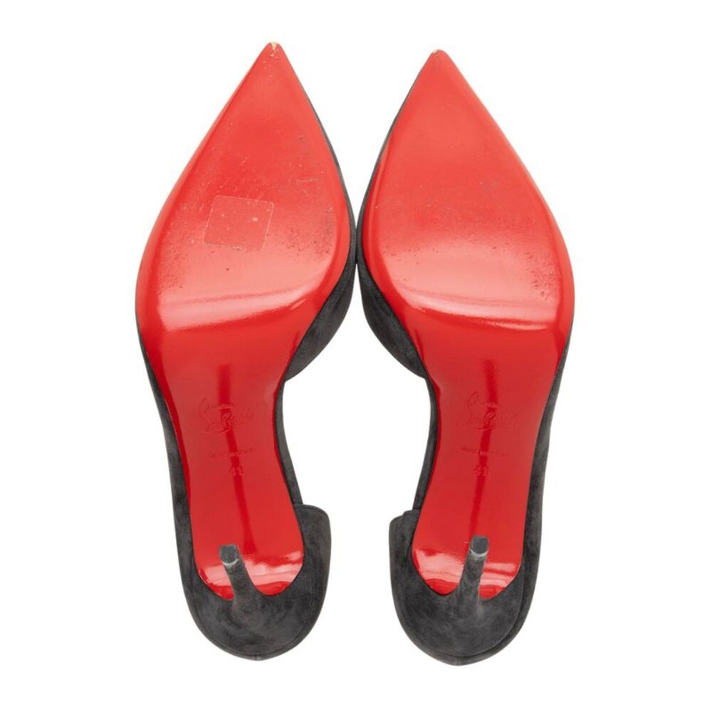 Christian Louboutin Suede Iriza d'Orsay Pumps - Size 11 / 41 - Picture 5 of 7